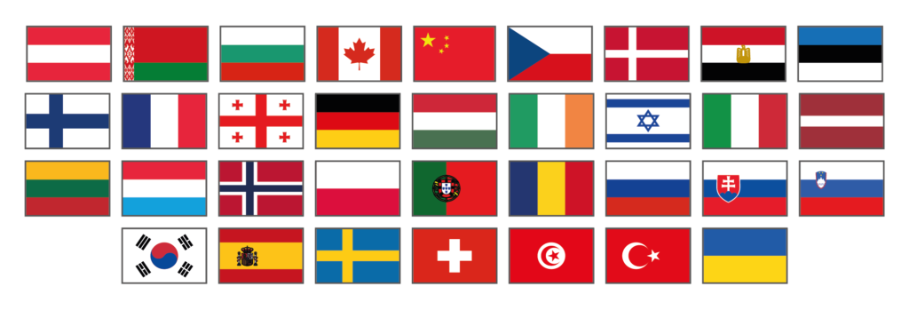Participating countries flags